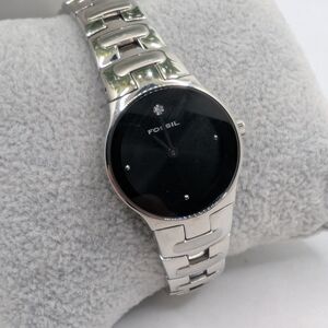 Fossil Sleek Black and Silver Smartwatch
